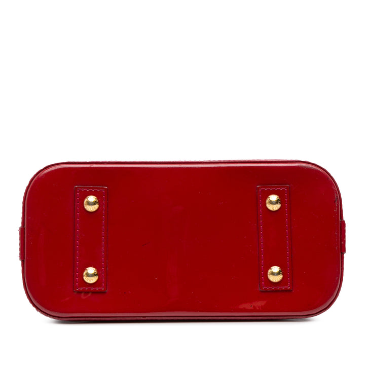 Louis Vuitton Monogram Vernis Alma BB Rouge