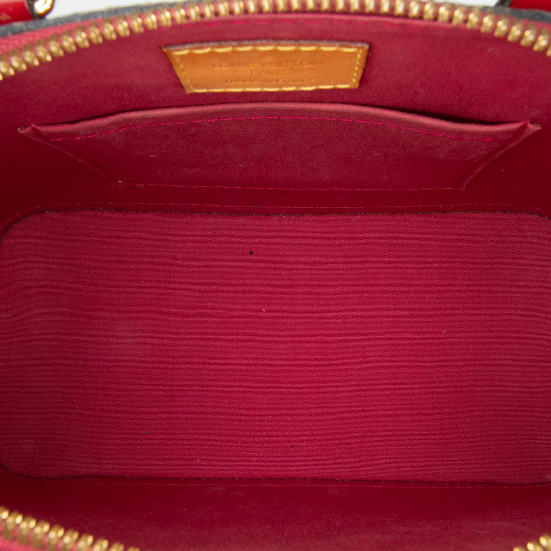 Louis Vuitton Monogram Vernis Alma BB Rouge