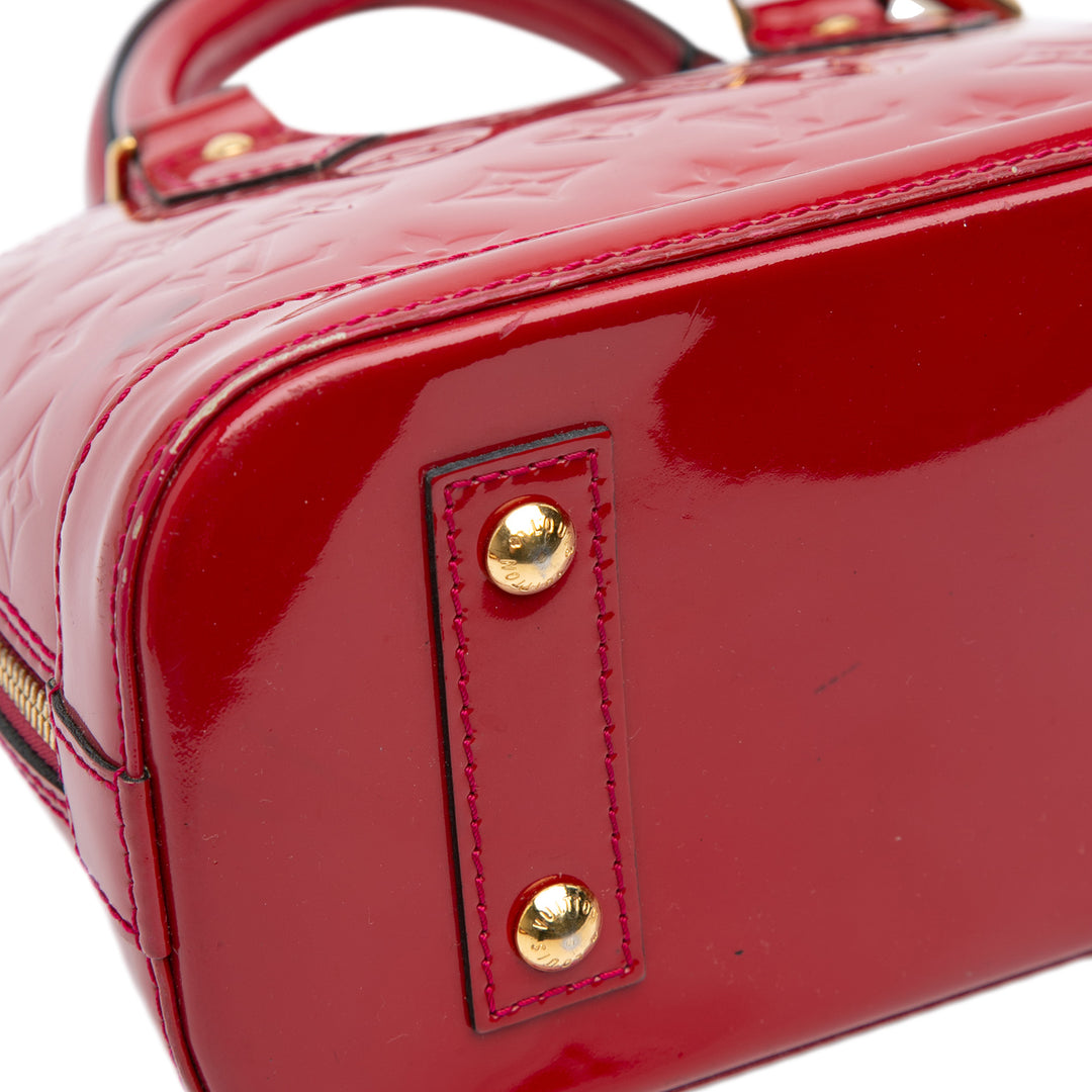 Louis Vuitton Monogram Vernis Alma BB Rouge