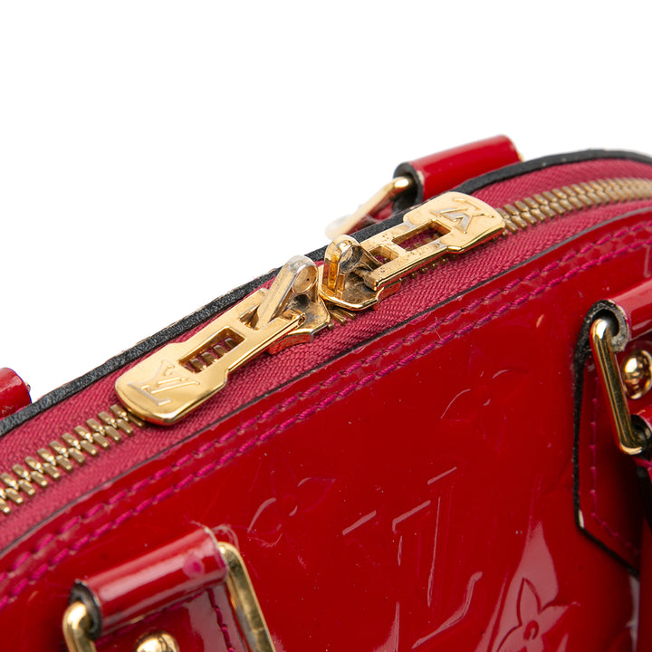 Louis Vuitton Monogram Vernis Alma BB Rouge