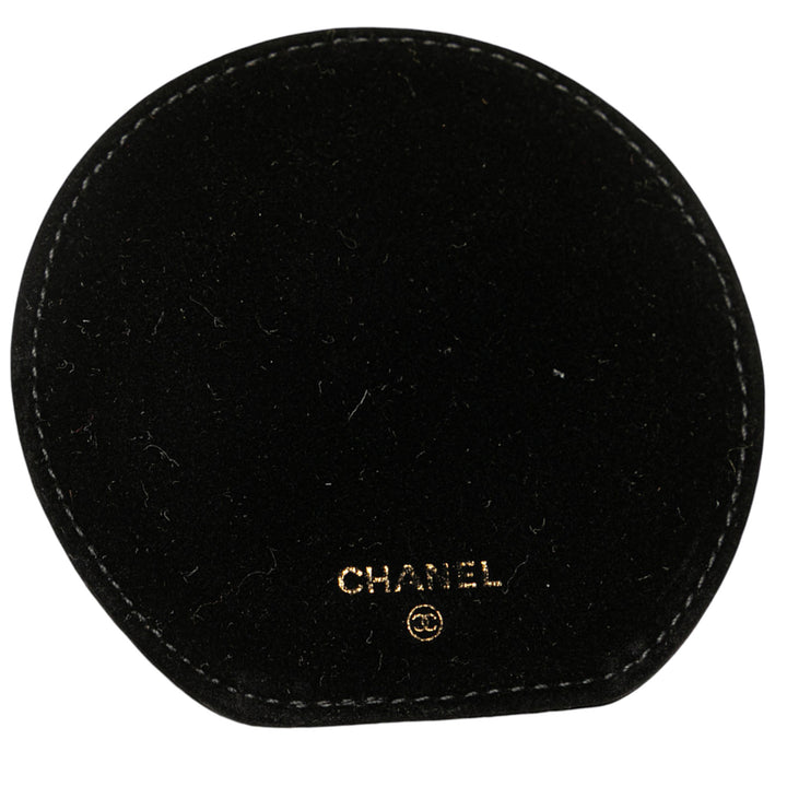 Chanel Caviar Round Travel Jewelry Étui Noir