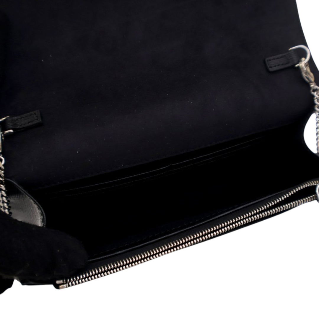Fendi Studded Cuir Karlito Wallet on Chain Noir