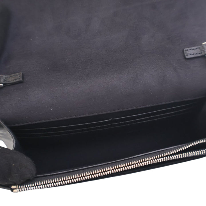 Fendi Studded Cuir Karlito Wallet on Chain Noir