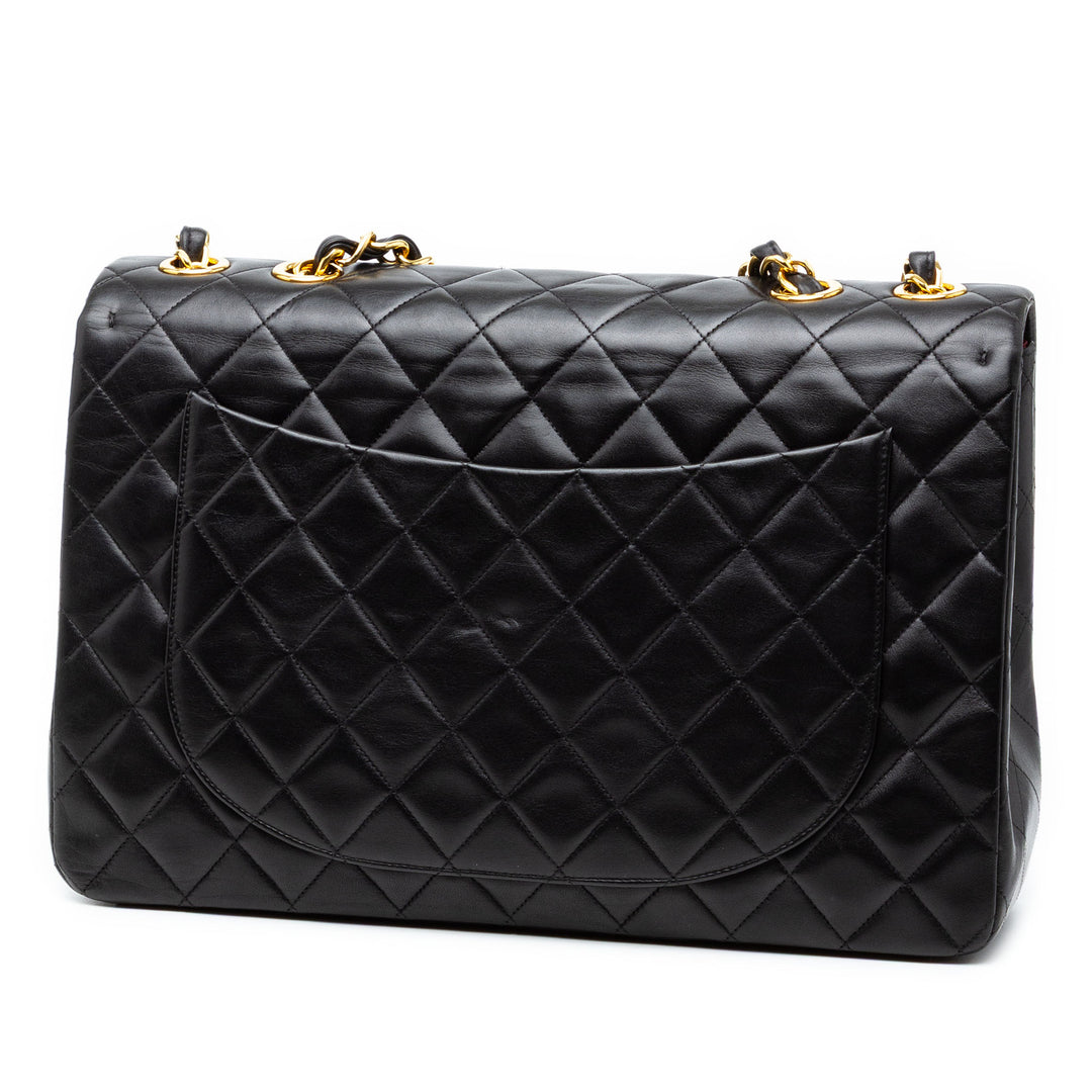 Chanel Maxi XL Classic Cuir d’agneau Simple rabat