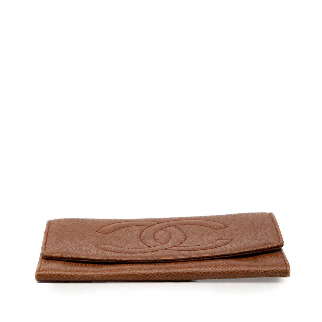Chanel CC Caviar Compact Portefeuille