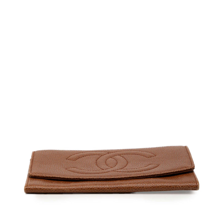 Chanel CC Caviar Compact Portefeuille