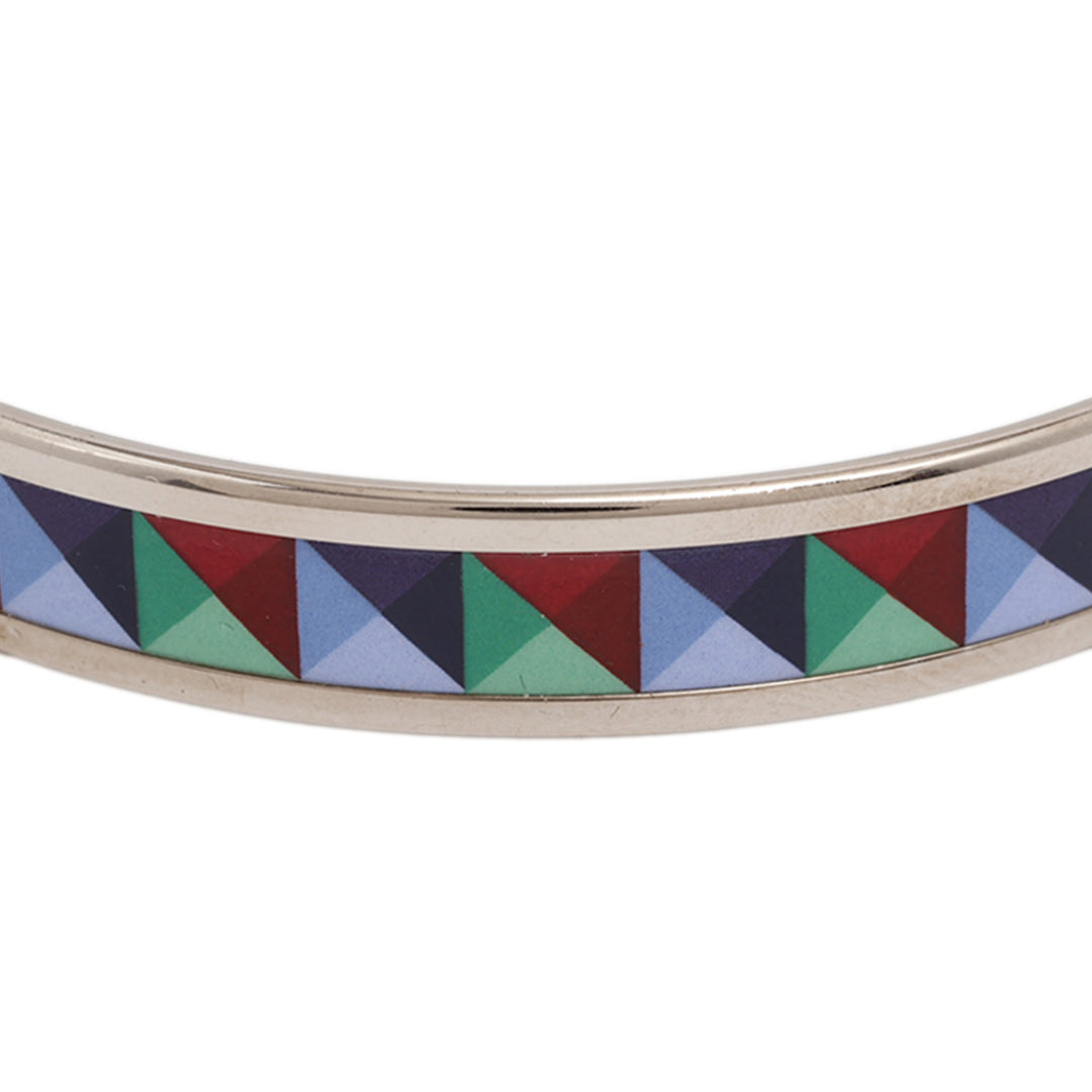 Hermès Narrow Émail Clous de Trompe Bangle 65 Multi Other Multicolore – vue 5 – GABY PARIS