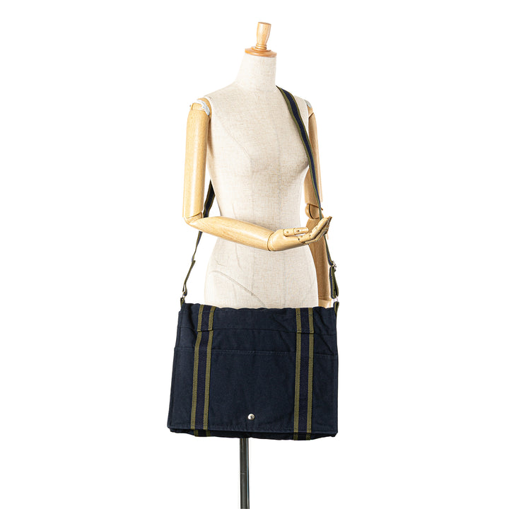 Canvas Fourre Tout Messenger Blue - Gaby Paris