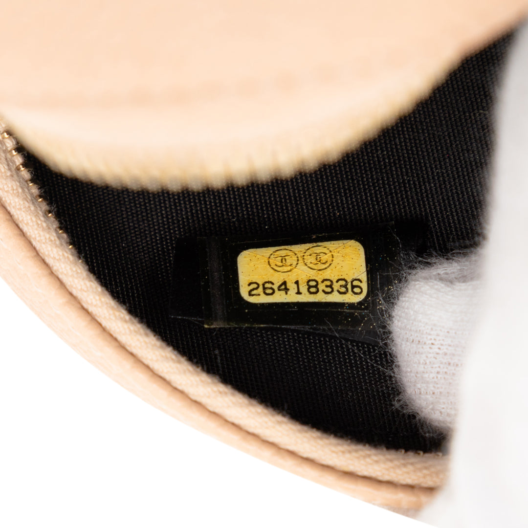 Chanel Caviar CC Filigree Rond Sac porté croisé