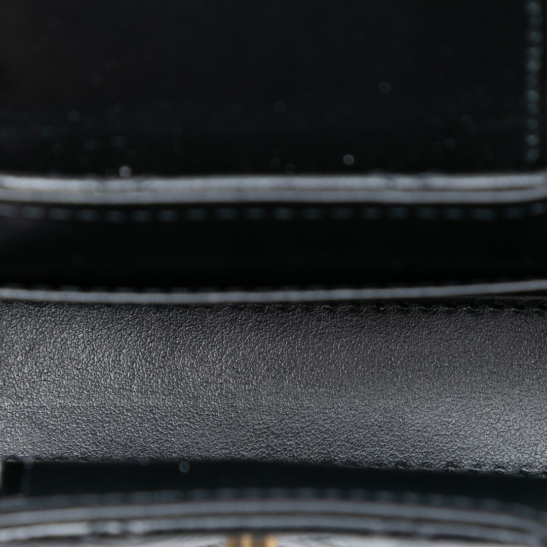 Chanel Mini Nano vieilli Cuir de veau Kelly Shopper Sac