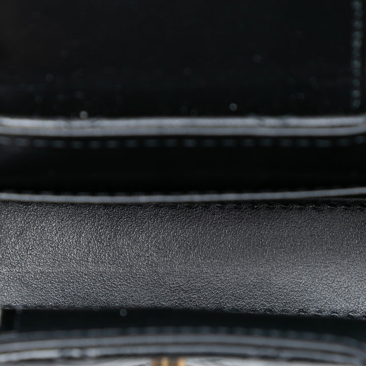 Chanel Mini Nano vieilli Cuir de veau Kelly Shopper Sac