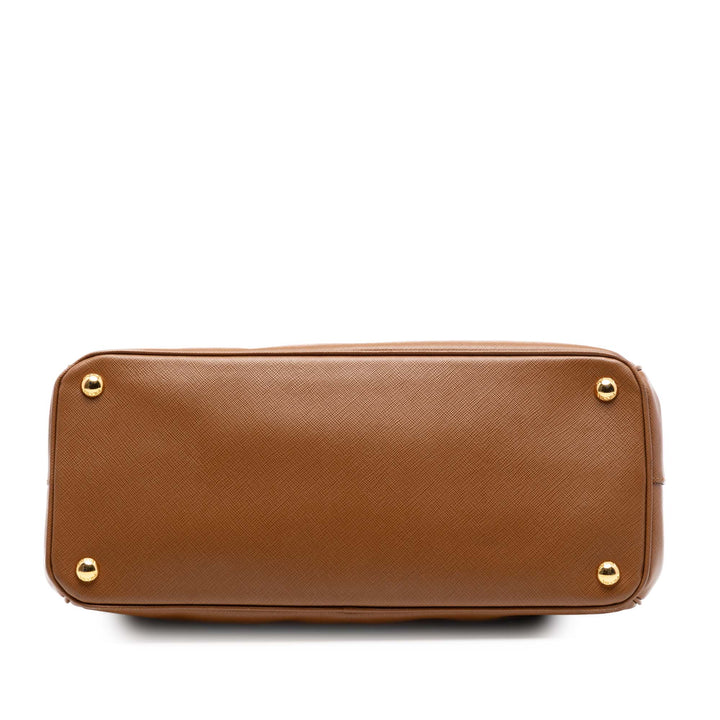 Prada Medium Saffiano Lux Galleria Double Zip Cabas