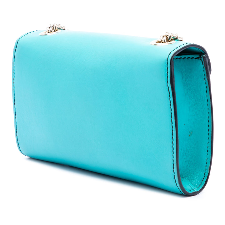 Emily Sac Petit Cuir de veau Bleu
