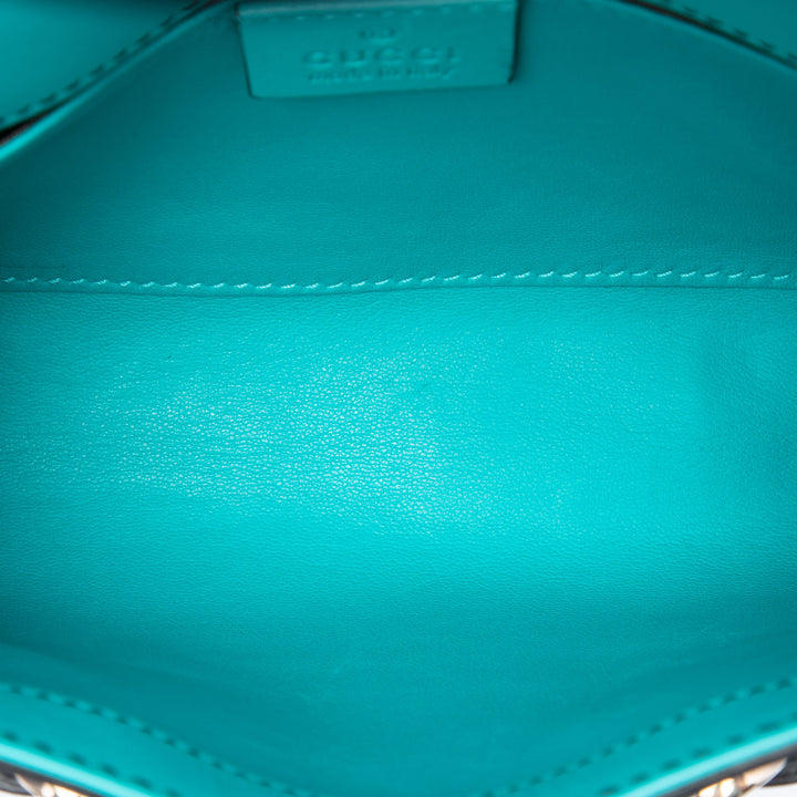 Emily Sac Petit Cuir de veau Bleu