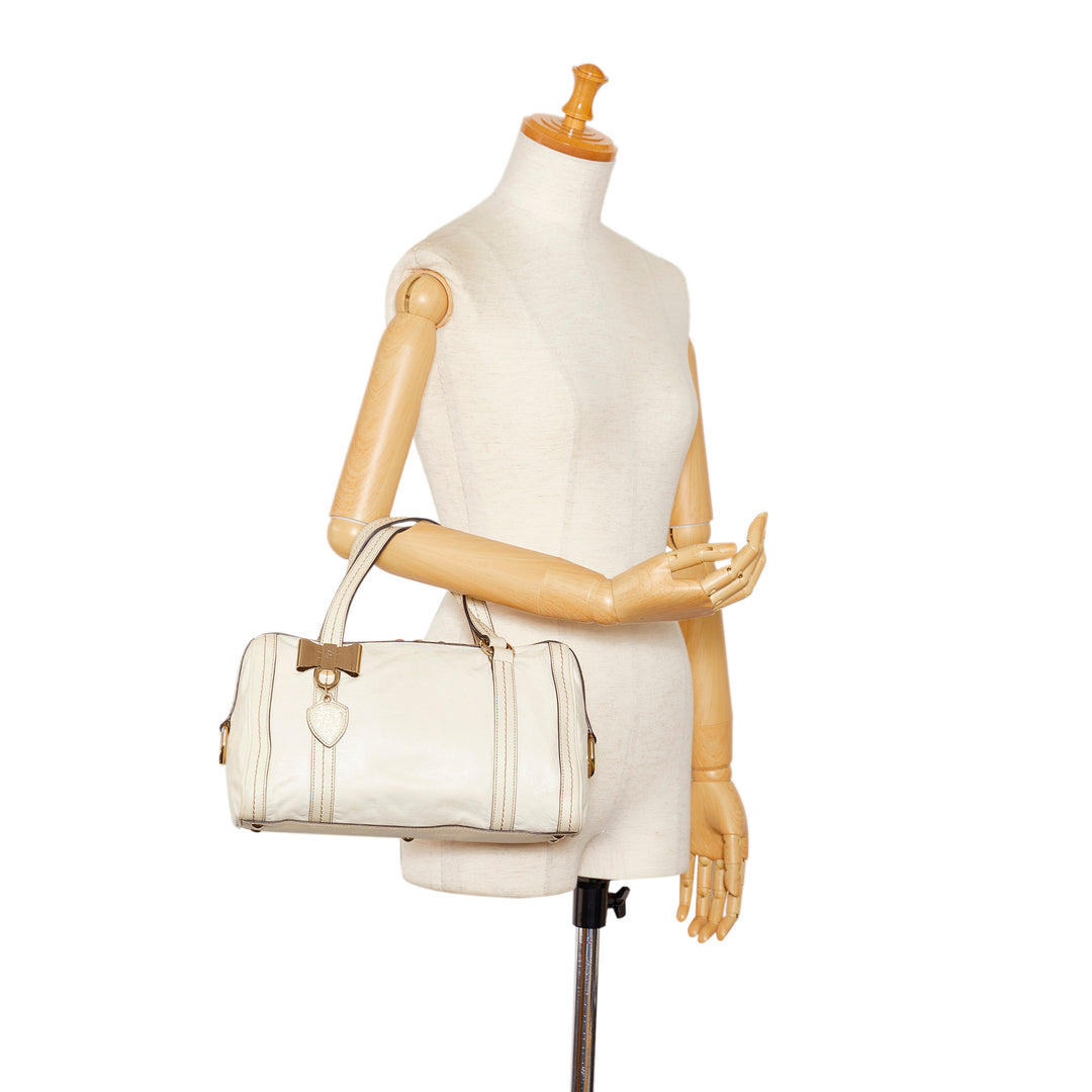 Duchessa Boston Bag White - Gaby Paris