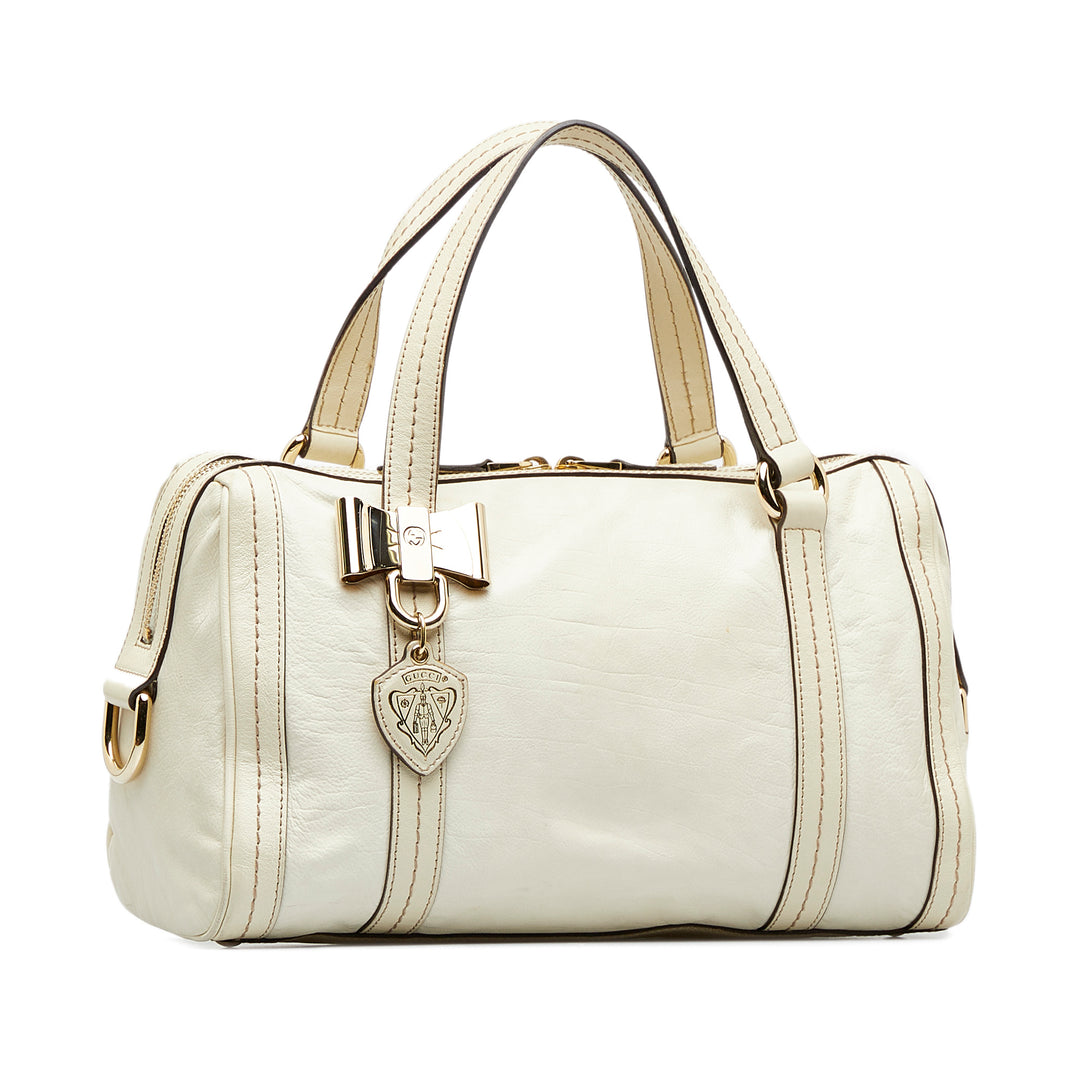 Duchessa Boston Bag White - Gaby Paris