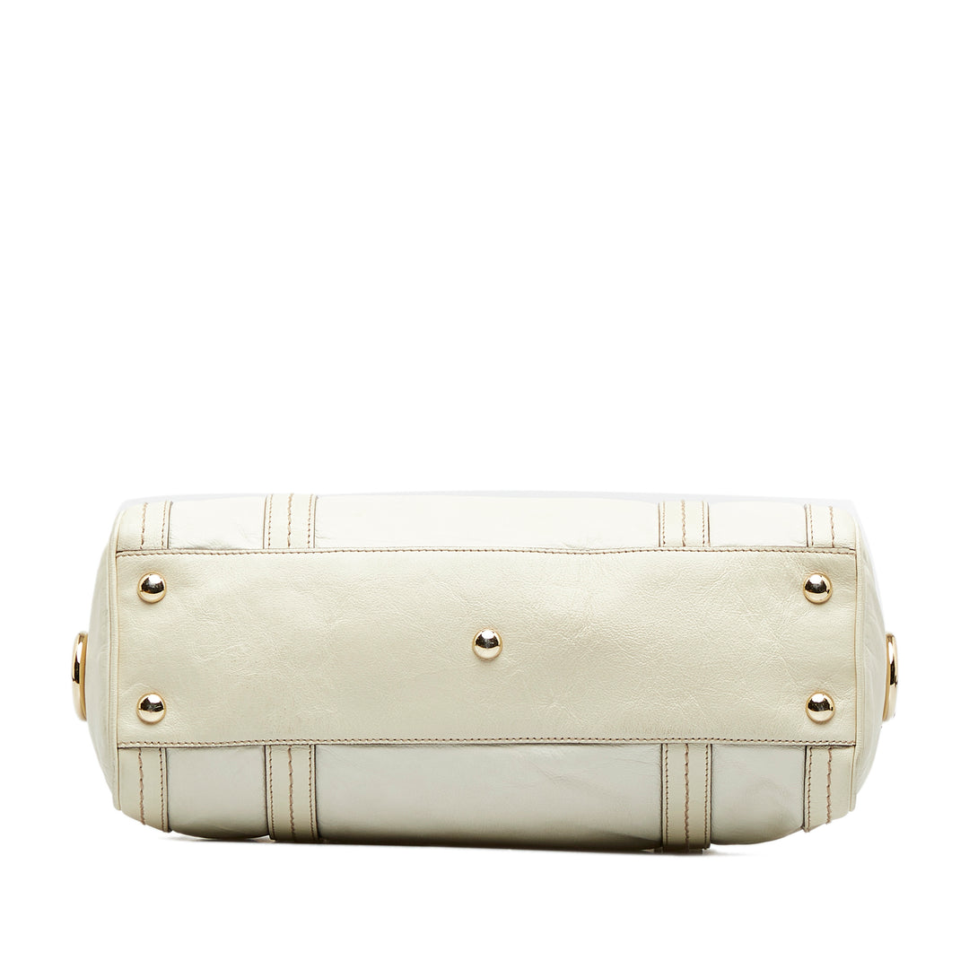 Duchessa Boston Bag White - Gaby Paris