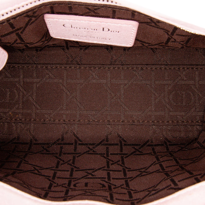 Mini Satin Cannage Lady Dior Pink - Gaby Paris