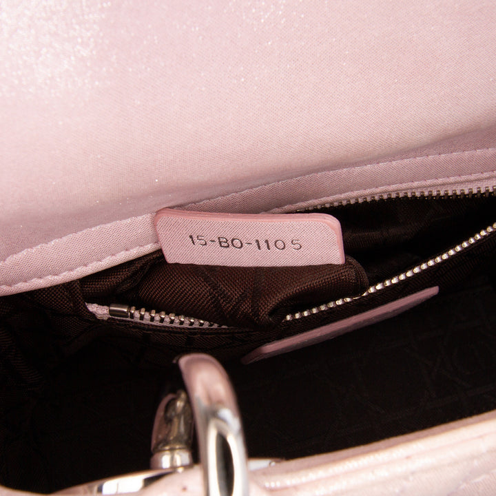 Mini Satin Cannage Lady Dior Pink - Gaby Paris