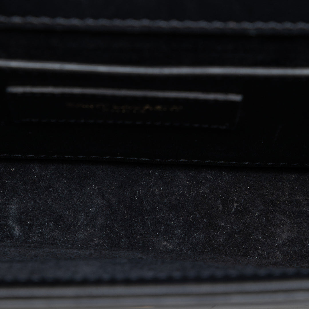 Saint Laurent Small Smooth Cuir de veau Monogram Kate Pompon Sac porté croisé