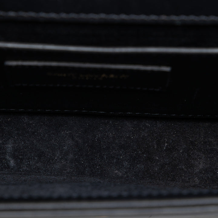 Saint Laurent Small Smooth Cuir de veau Monogram Kate Pompon Sac porté croisé