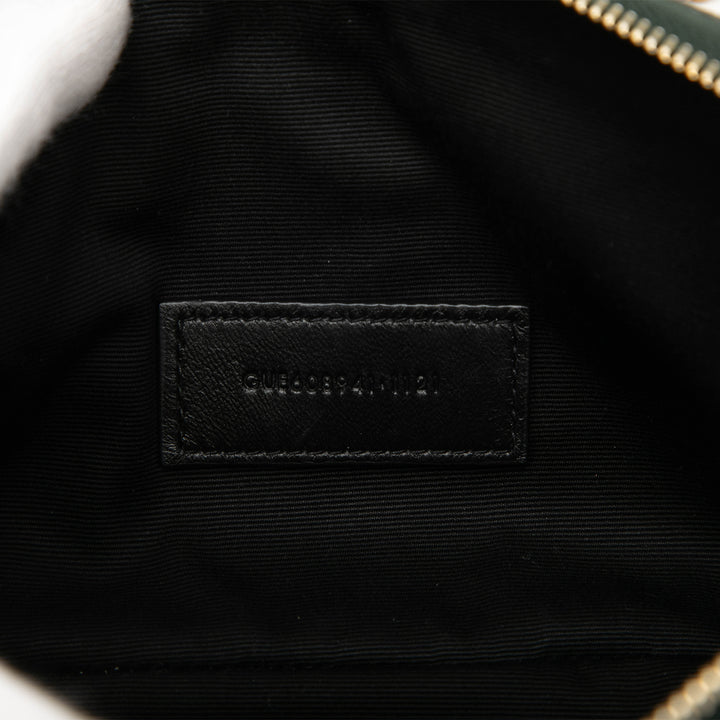 Saint Laurent Mini Matelassé Cuir d’agneau Becky Double Zip Sac porté croisé