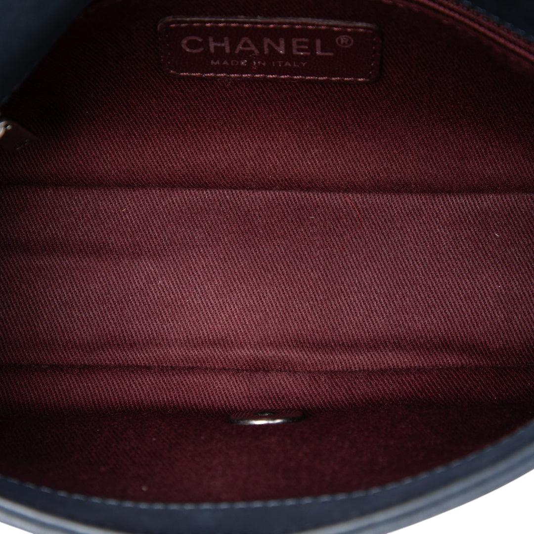 Chanel Small Diamond embossé Cuir de veau New Chic à rabat