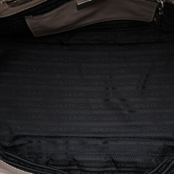 Prada Glace Veau Twin Pocket Double Handle Sac