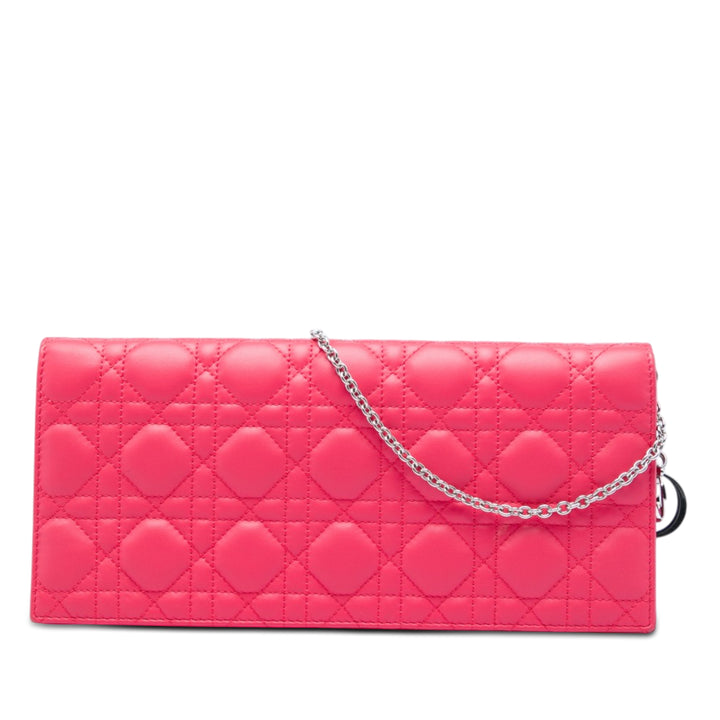 Dior Cuir d’agneau Cannage Lady Dior Wallet on Chain