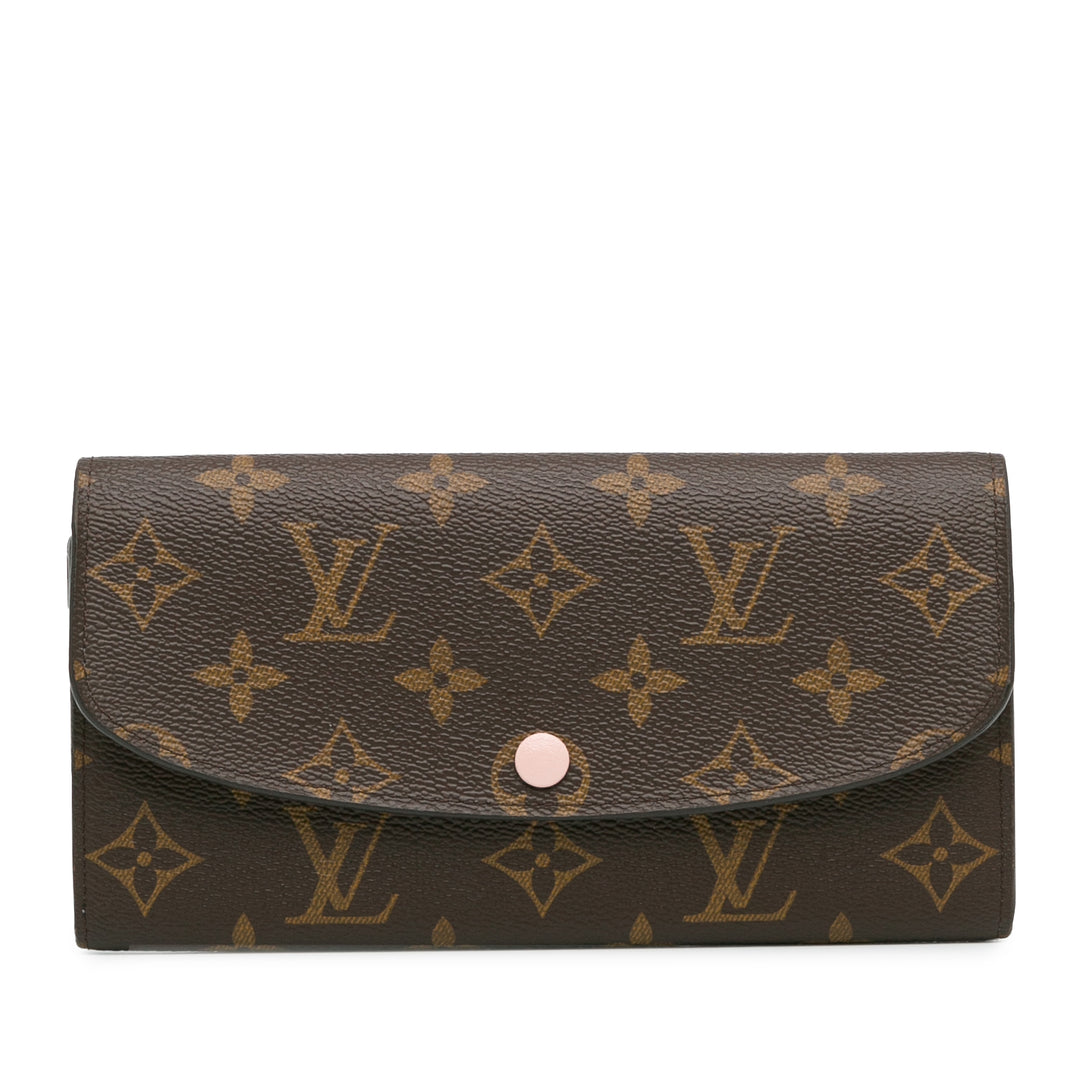 Monogram Emilie Wallet Brown - Gaby Paris