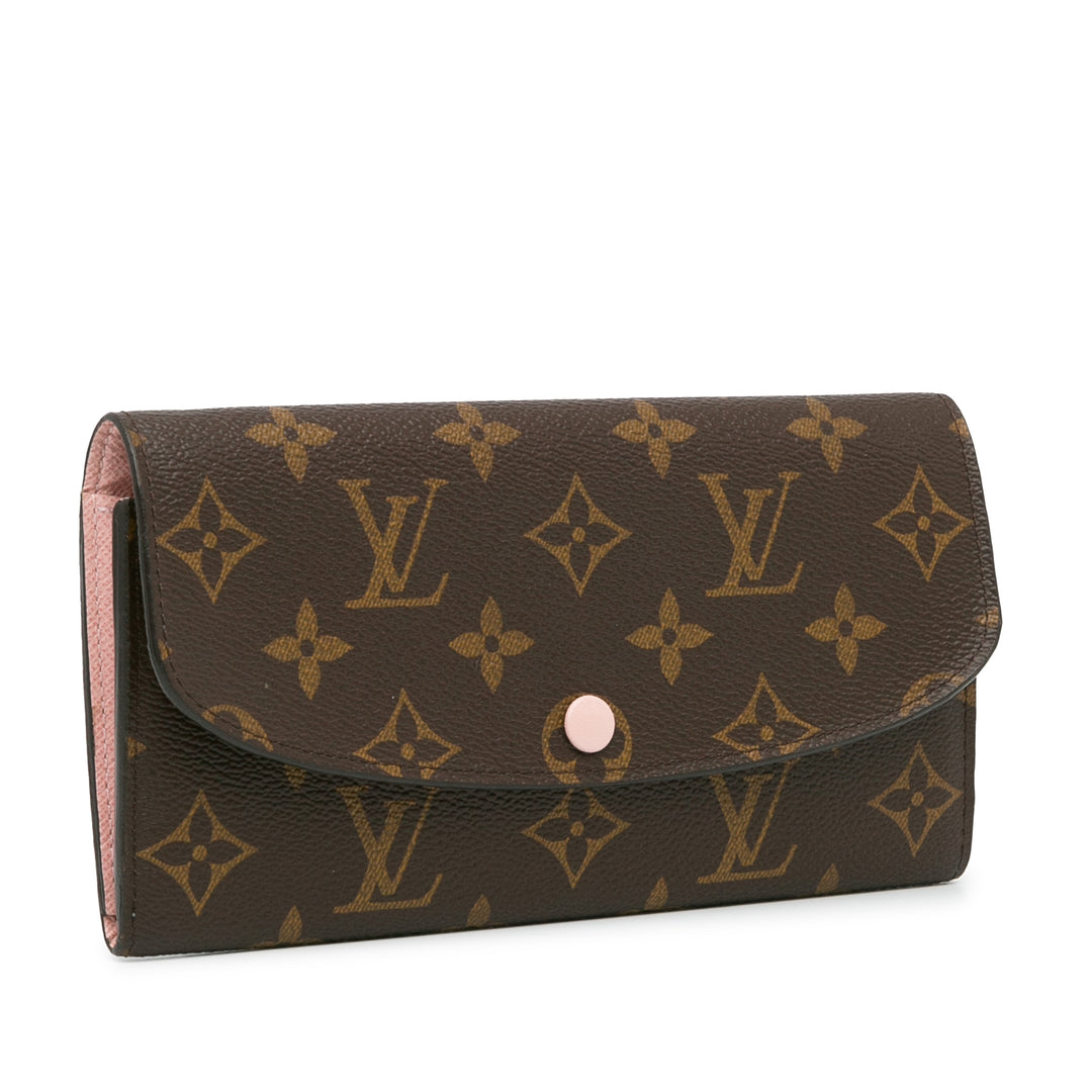 Monogram Emilie Wallet Brown - Gaby Paris