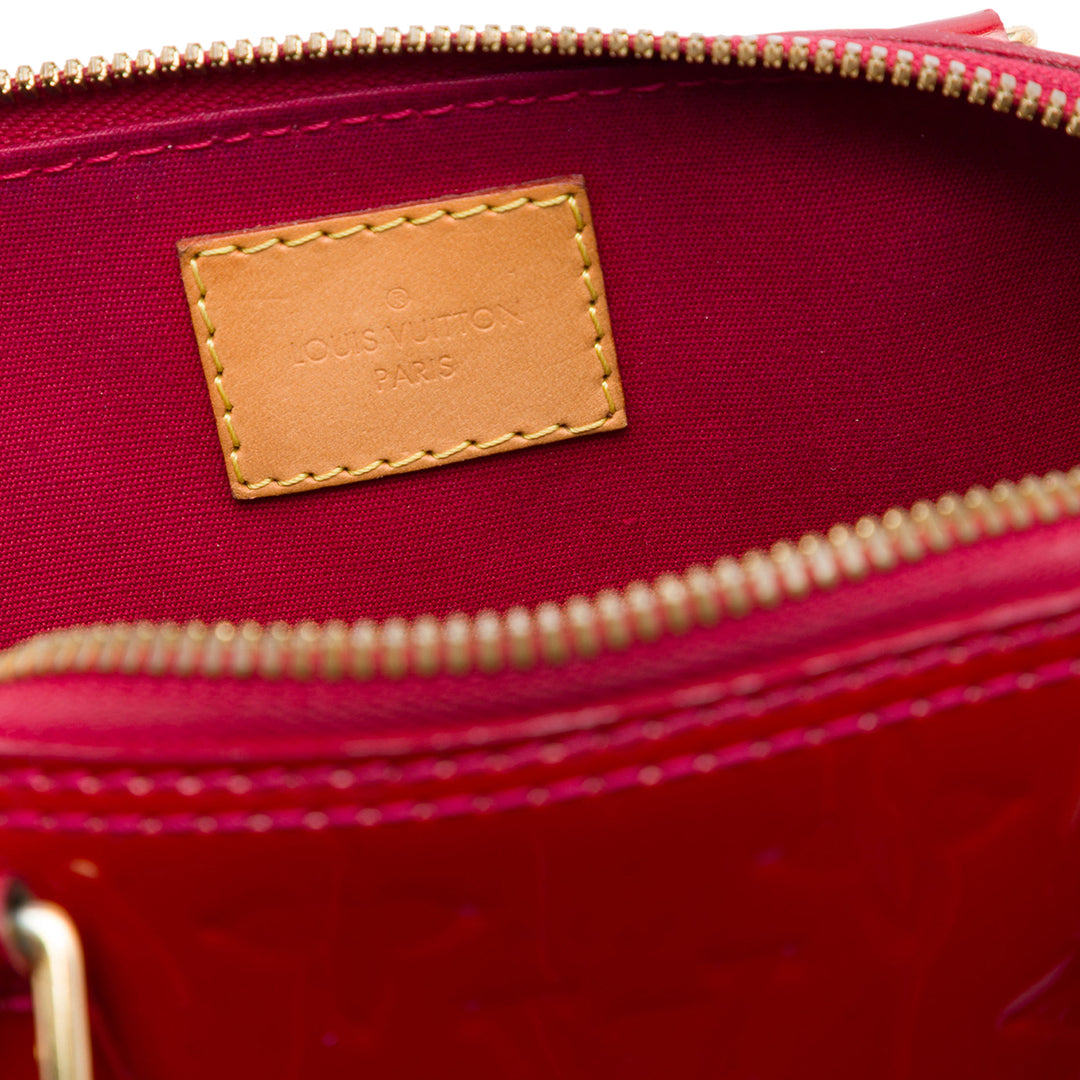 Louis Vuitton Alma BB Cuir verni Monogram Rouge – vue 5 – GABY PARIS