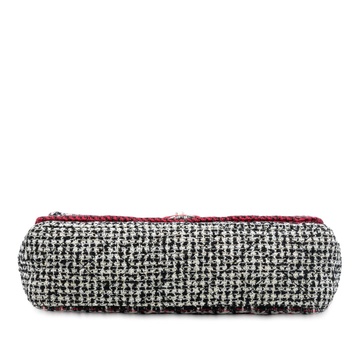 Chanel Medium CC Tweed Multi Print Double rabat