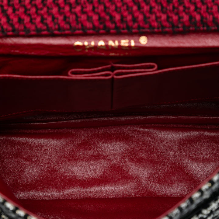 Chanel Medium CC Tweed Multi Print Double rabat