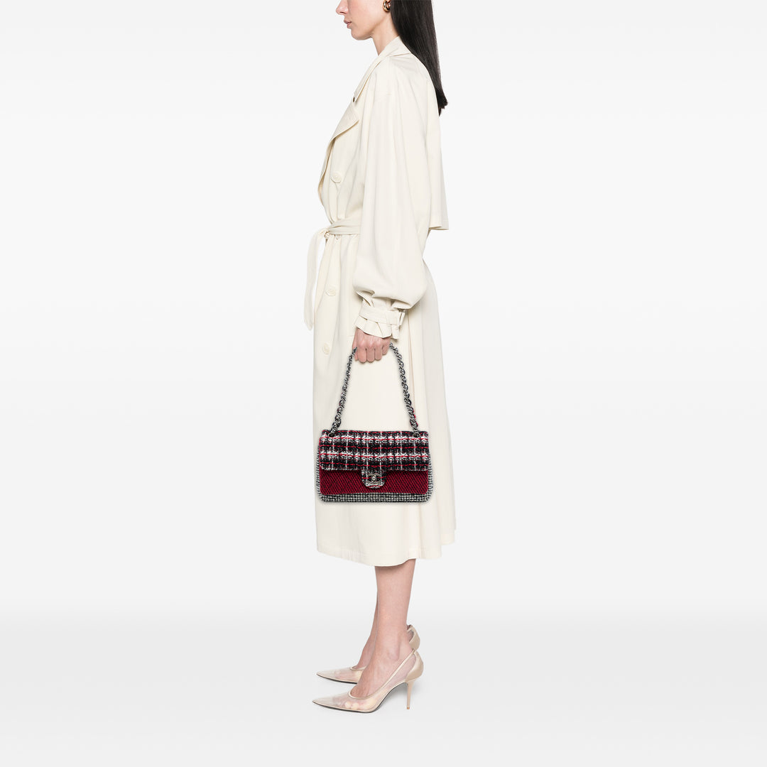 Chanel Medium CC Tweed Multi Print Double rabat