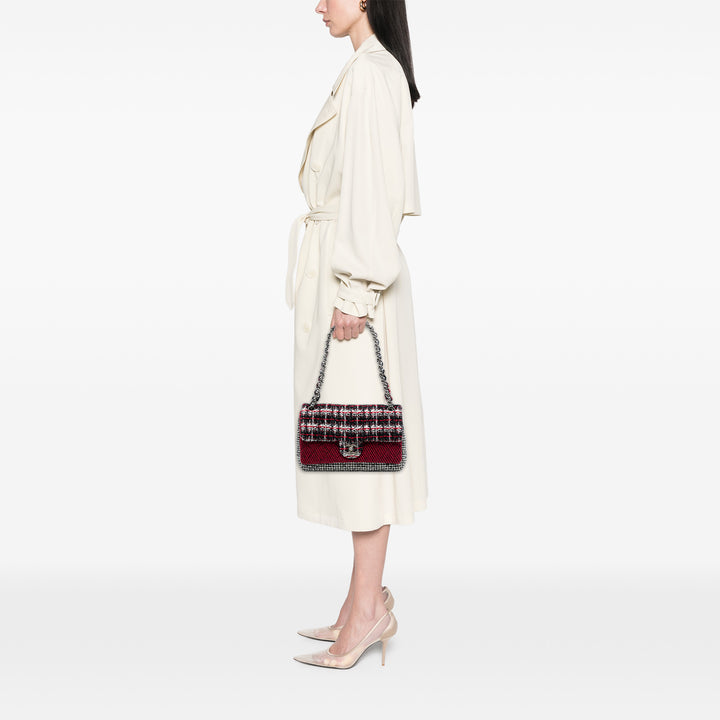 Chanel Medium CC Tweed Multi Print Double rabat