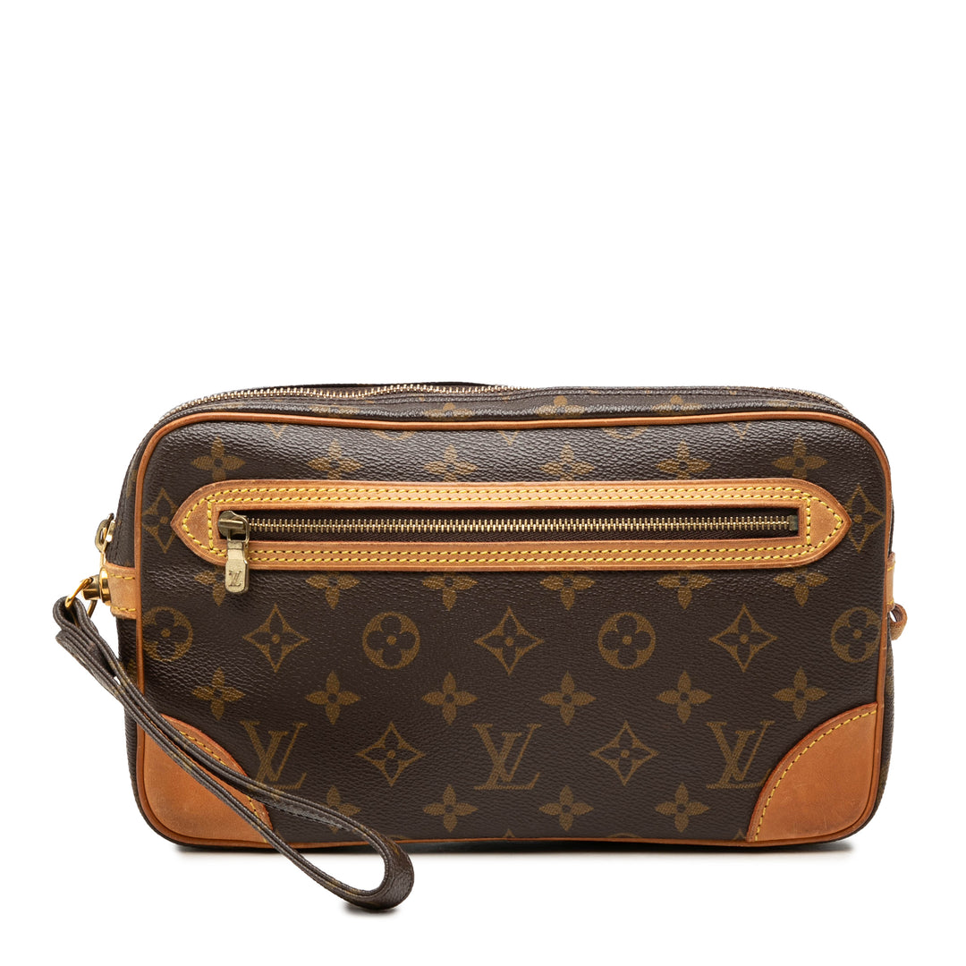 Louis Vuitton Marly Dragonne GM Monogram Marron – vue principale – GABY PARIS