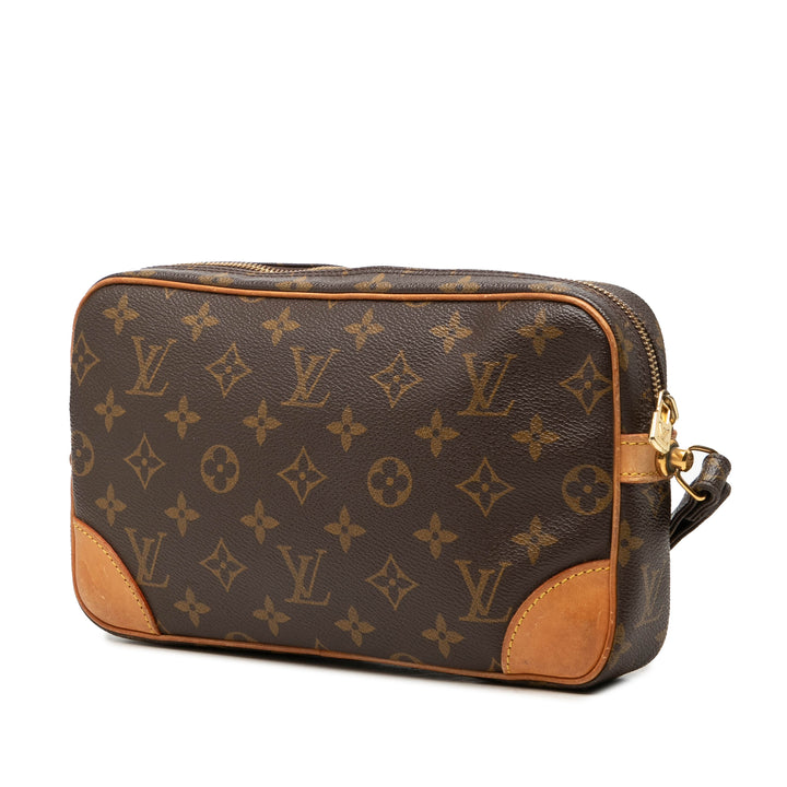 Louis Vuitton Marly Dragonne GM Monogram Marron – vue 2 – GABY PARIS