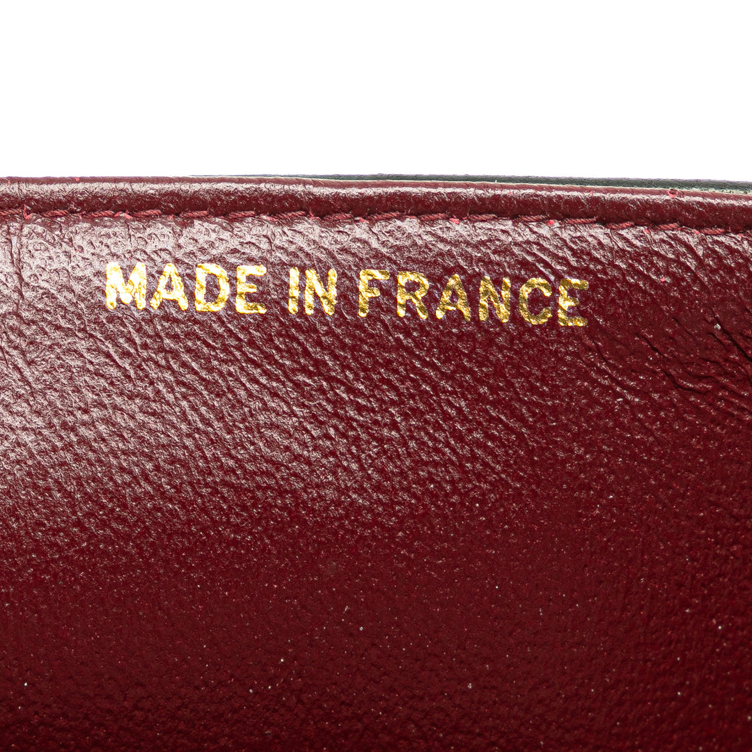 Medium Classic Lambskin Double Flap Black - Gaby Paris