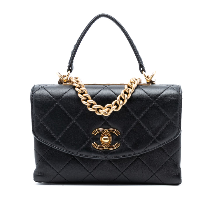 Chanel Small Matelassé Cuir d’agneau Trendy Spirit sac à anse supérieure