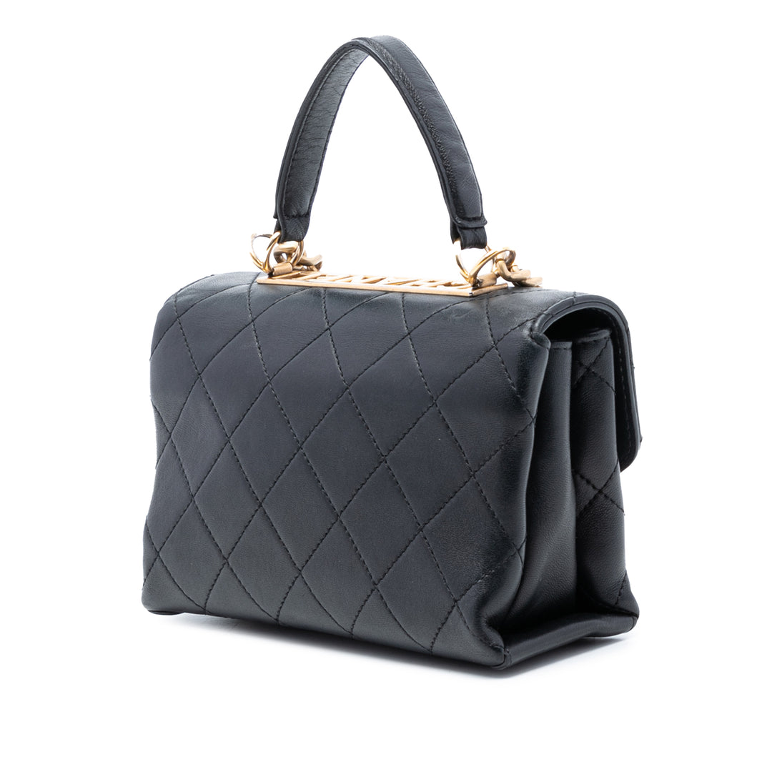 Chanel Small Matelassé Cuir d’agneau Trendy Spirit sac à anse supérieure