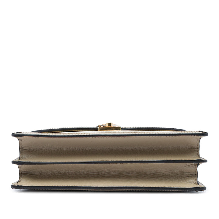 Gucci GG Web Ophidia à rabat Petit Beige