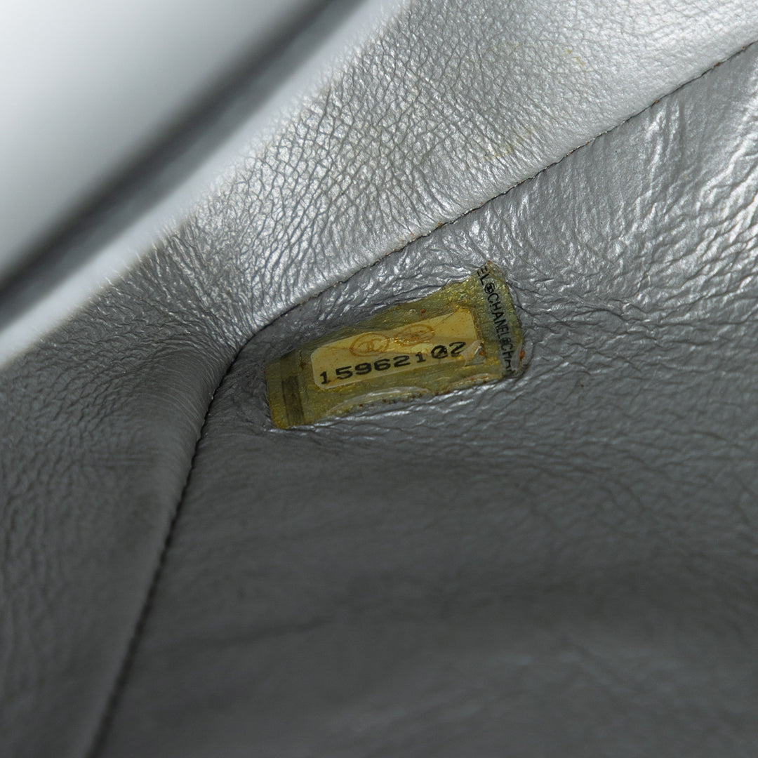 Chanel Medium Classic Metallic Cuir d’agneau Double rabat