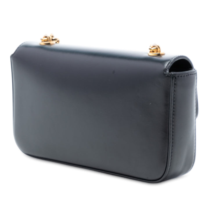 Celine brillant Cuir de veau Claude Chain Sac bandoulière