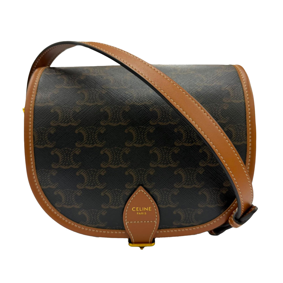 Triomphe Folco Sac Moyen Triomphe enduite Marron