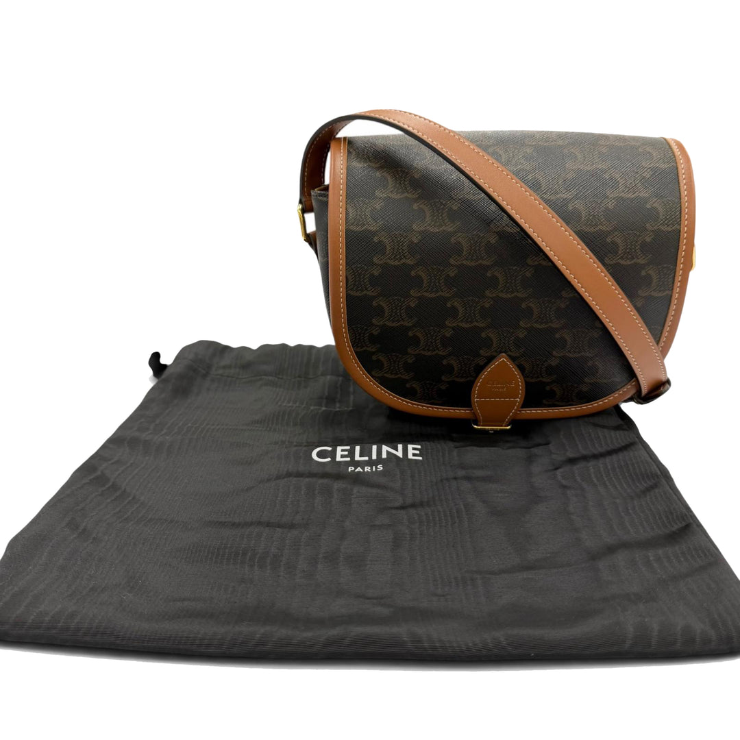 Triomphe Folco Sac Moyen Triomphe enduite Marron