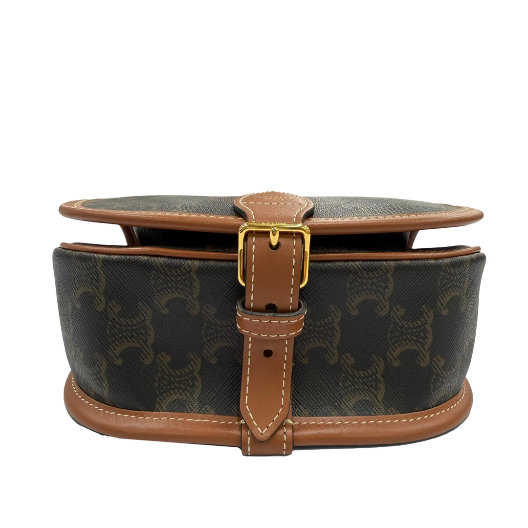 Triomphe Folco Sac Moyen Triomphe enduite Marron