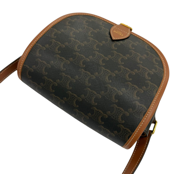 Triomphe Folco Sac Moyen Triomphe enduite Marron