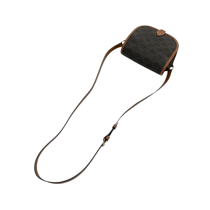 Triomphe Folco Sac Moyen Triomphe enduite Marron