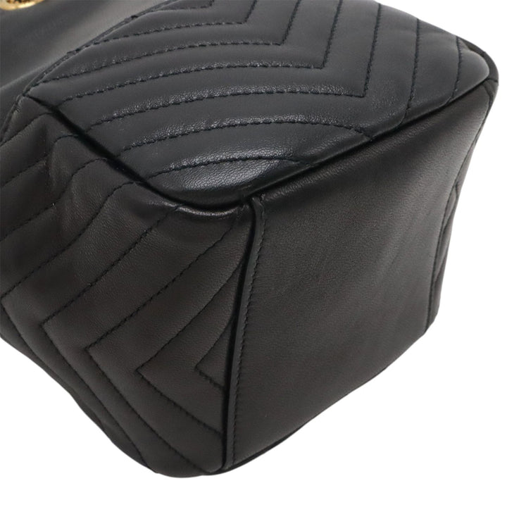 Saint Laurent Mini Chevron Cuir d'agneau Joe Bucket Sac